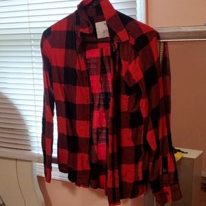 (3FOR$15) KOHLS PLAID LONG SLEEVE